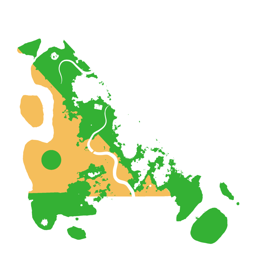 Biome Rust Map: Procedural Map, Size: 3500, Seed: 31551