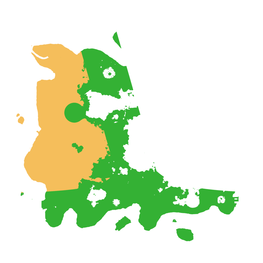 Biome Rust Map: Procedural Map, Size: 3500, Seed: 12291996