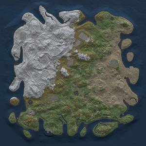 Thumbnail Rust Map: Procedural Map, Size: 4500, Seed: 2106337696, 19 Monuments