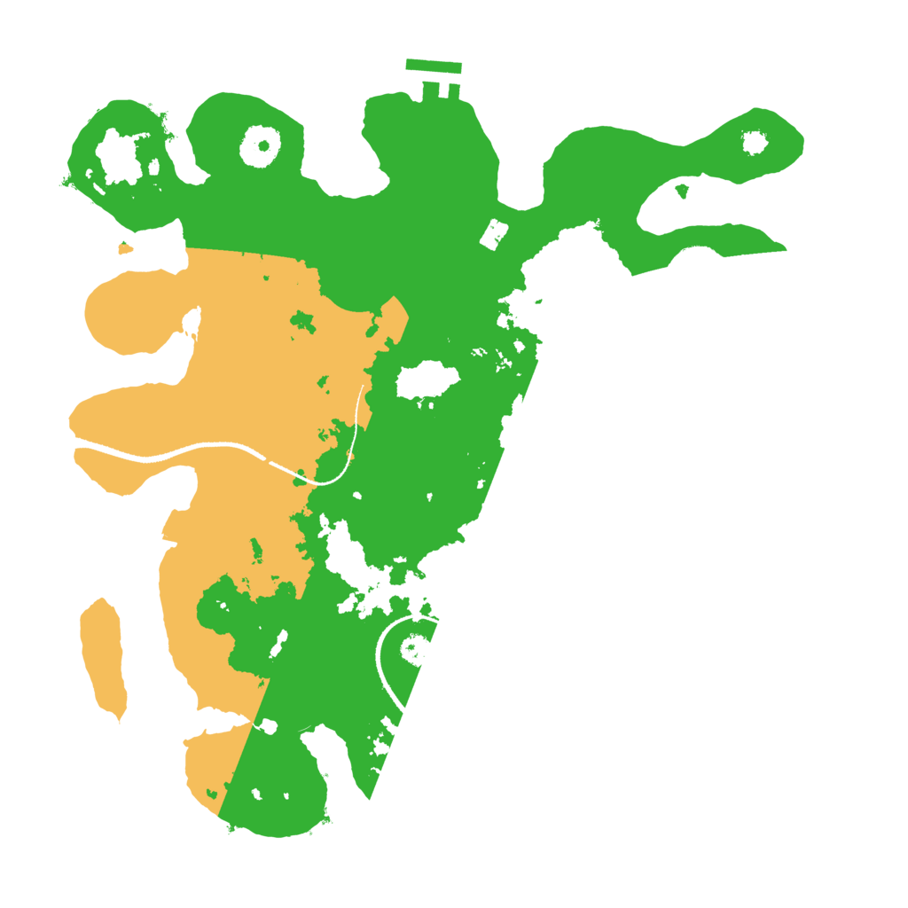 Biome Rust Map: Procedural Map, Size: 3300, Seed: 1110710574