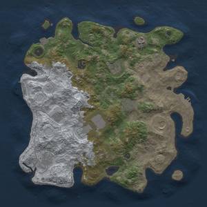 Thumbnail Rust Map: Procedural Map, Size: 3750, Seed: 2145175291, 17 Monuments