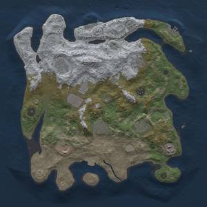 Thumbnail Rust Map: Procedural Map, Size: 3500, Seed: 157987278, 17 Monuments