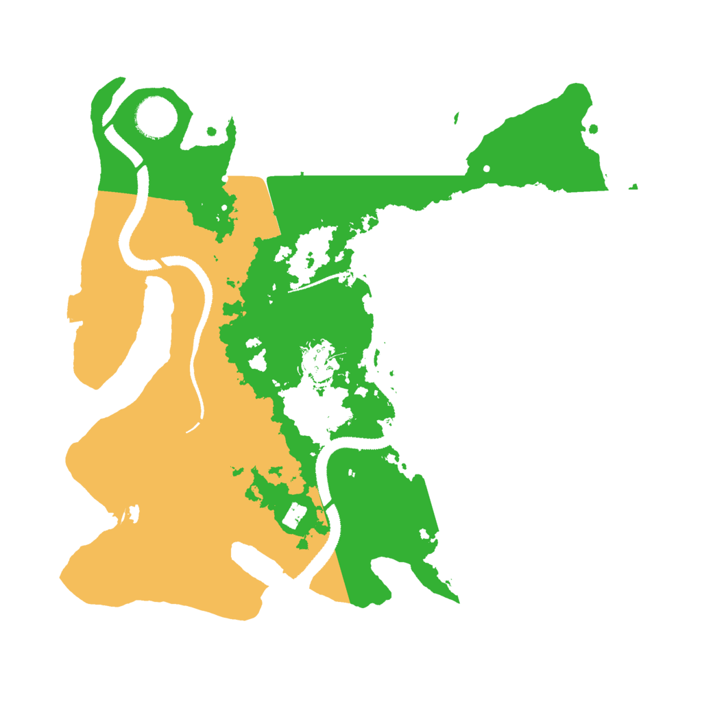 Biome Rust Map: Procedural Map, Size: 3000, Seed: 22069
