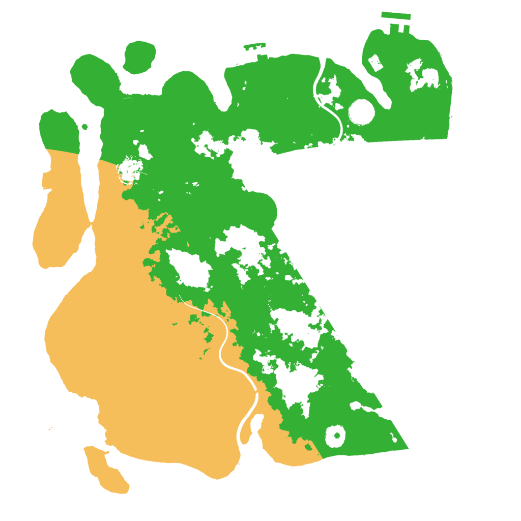 Biome Rust Map: Procedural Map, Size: 3600, Seed: 202