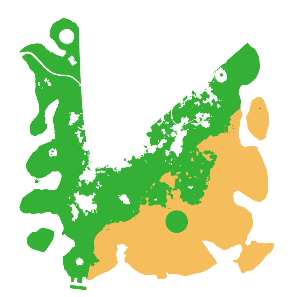 Biome Rust Map: Procedural Map, Size: 3500, Seed: 94947