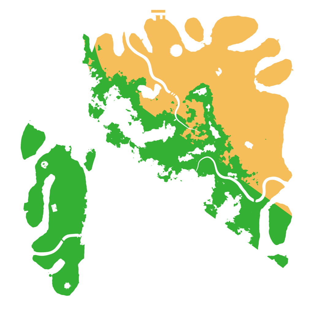 Biome Rust Map: Procedural Map, Size: 4500, Seed: 157634454