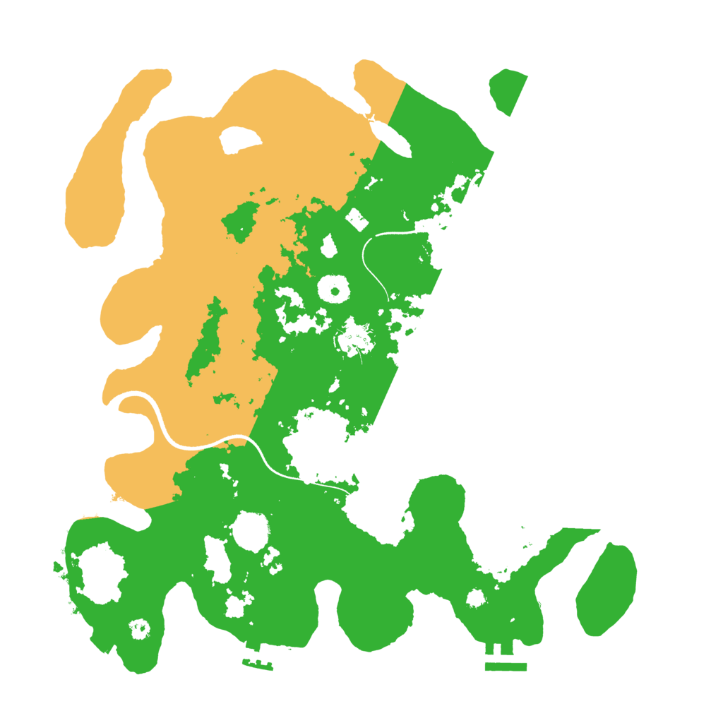 Biome Rust Map: Procedural Map, Size: 3500, Seed: 5314286