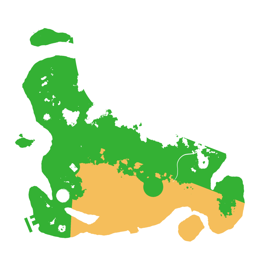 Biome Rust Map: Procedural Map, Size: 3500, Seed: 102842159