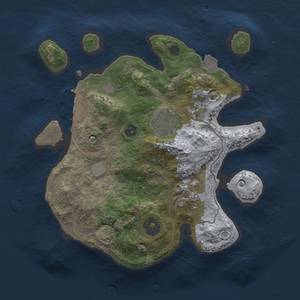 Thumbnail Rust Map: Procedural Map, Size: 2500, Seed: 335452775, 7 Monuments