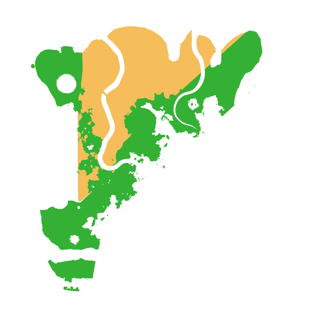 Biome Rust Map: Procedural Map, Size: 3000, Seed: 419077499