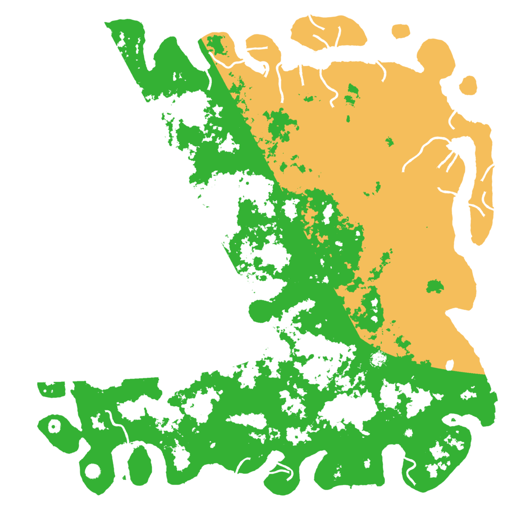 Biome Rust Map: Procedural Map, Size: 6000, Seed: 1355795211
