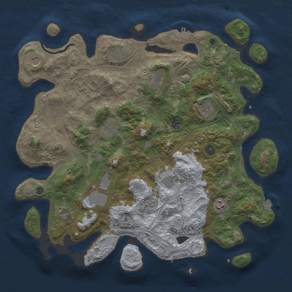 Rust Map: Procedural Map, Size: 4250, Seed: 20240525, 19 Monuments