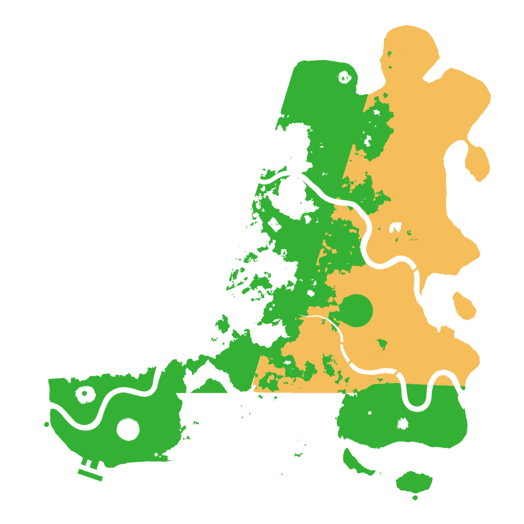 Biome Rust Map: Procedural Map, Size: 4200, Seed: 215967457