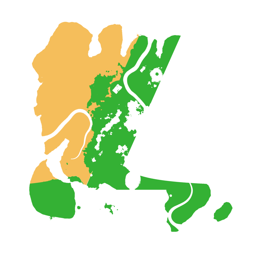 Biome Rust Map: Procedural Map, Size: 3000, Seed: 1444610226