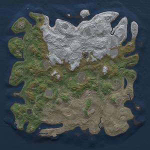 Thumbnail Rust Map: Procedural Map, Size: 4500, Seed: 688234, 19 Monuments