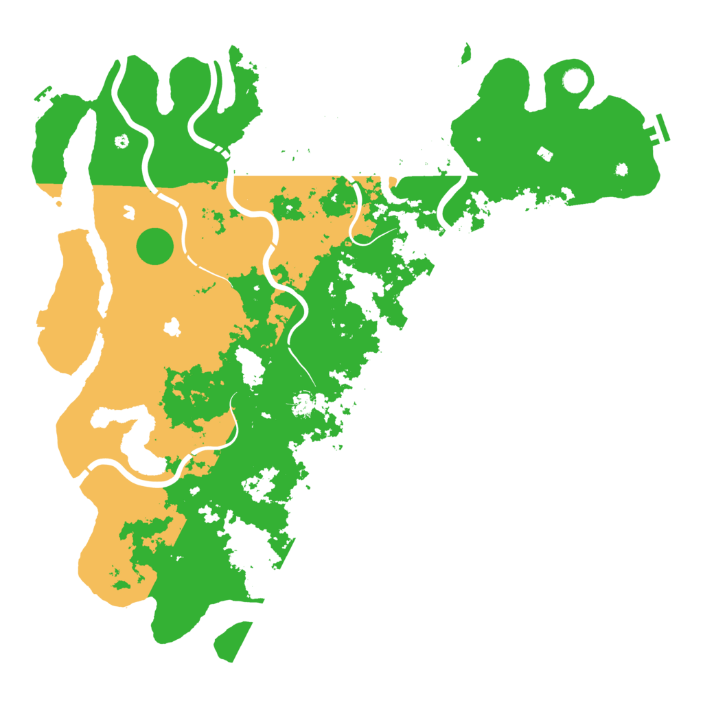 Biome Rust Map: Procedural Map, Size: 5000, Seed: 2835
