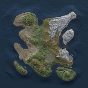 Thumbnail Rust Map: Procedural Map, Size: 2500, Seed: 621829073, 8 Monuments