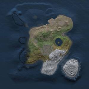 Thumbnail Rust Map: Procedural Map, Size: 1800, Seed: 878094542, 2 Monuments