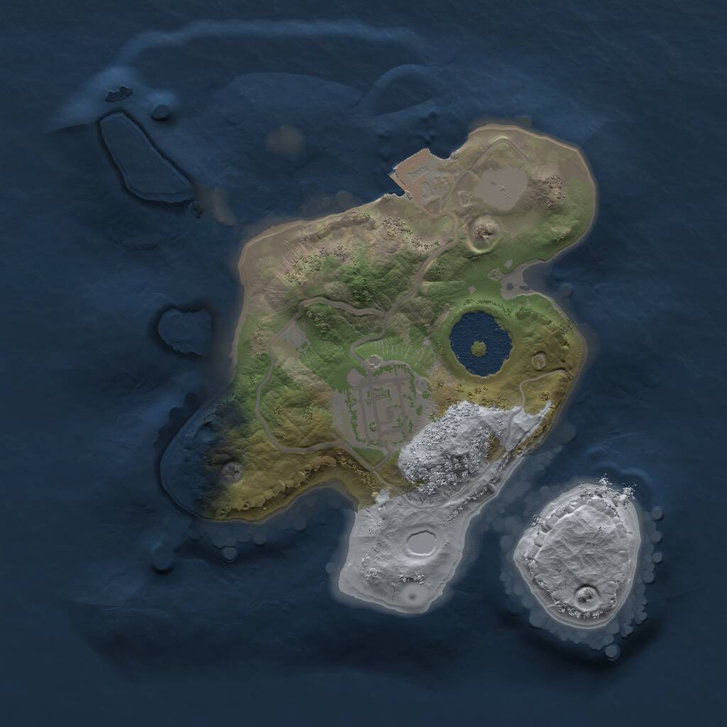 Rust Map: Procedural Map, Size: 1800, Seed: 878094542, 2 Monuments