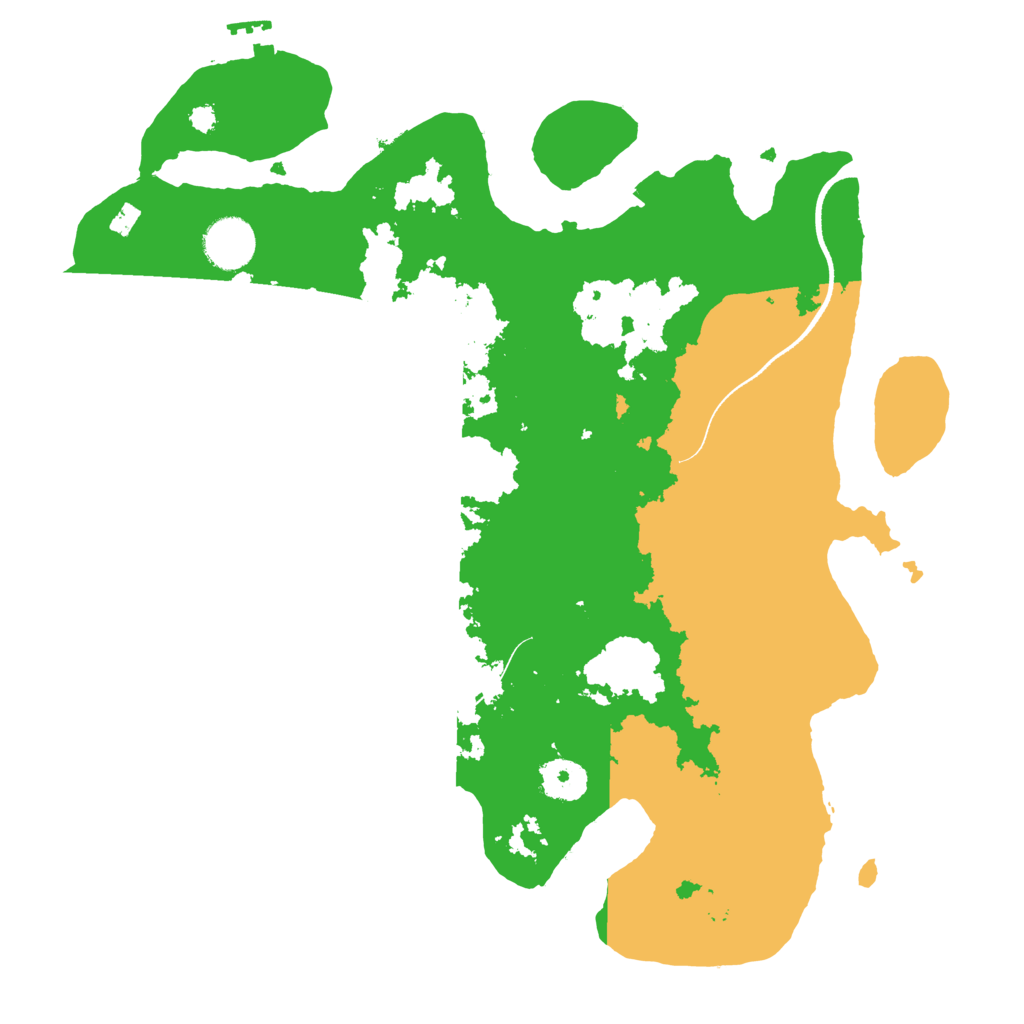 Biome Rust Map: Procedural Map, Size: 3500, Seed: 181505009