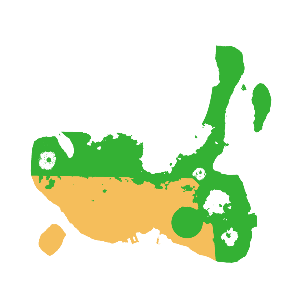 Biome Rust Map: Procedural Map, Size: 2500, Seed: 13651361