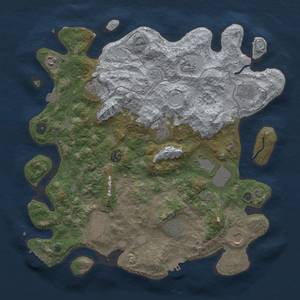 Thumbnail Rust Map: Procedural Map, Size: 4041, Seed: 13825, 19 Monuments