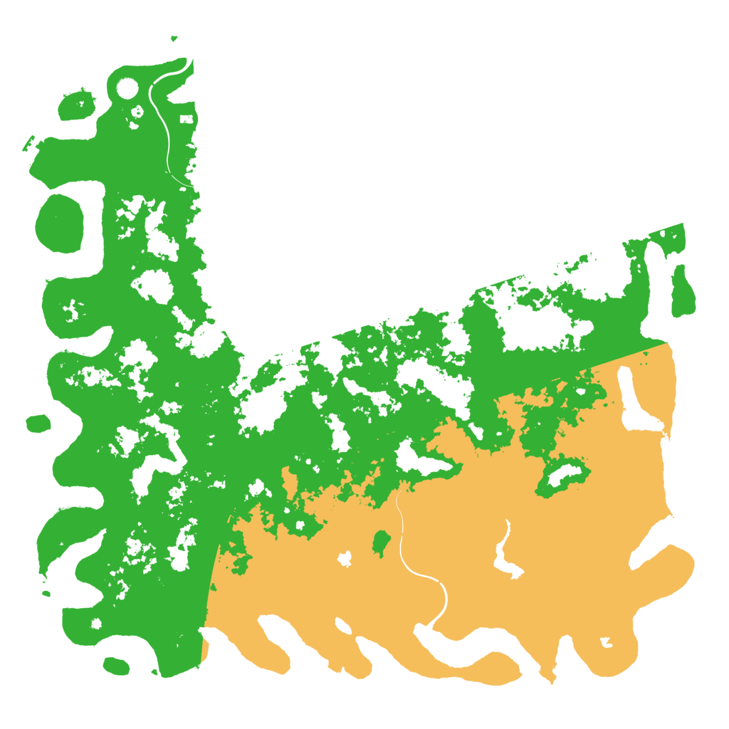 Biome Rust Map: Procedural Map, Size: 6000, Seed: 14134