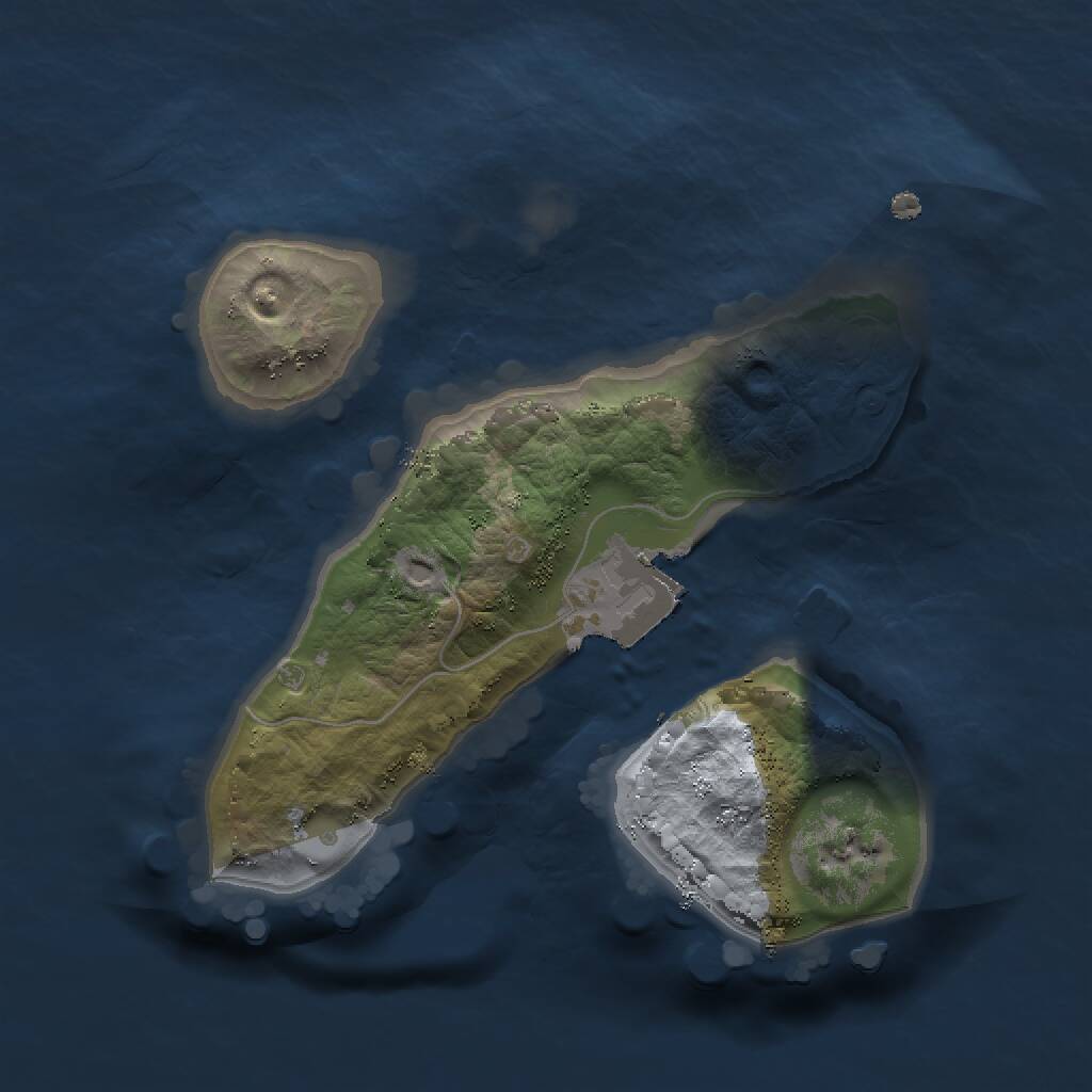 Rust Map: Procedural Map, Size: 1500, Seed: 927190986, 1 Monuments