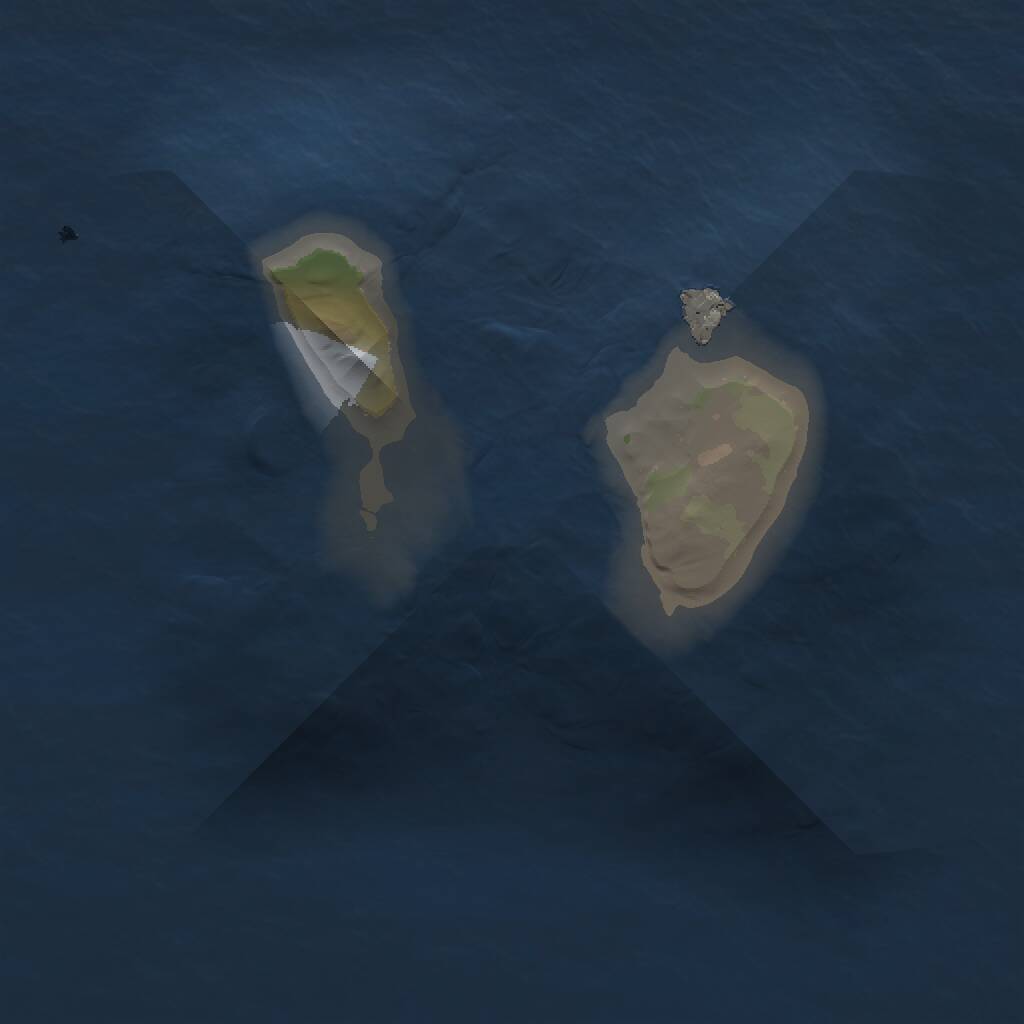 Rust Map: Procedural Map, Size: 1000, Seed: 135957255, 1 Monuments