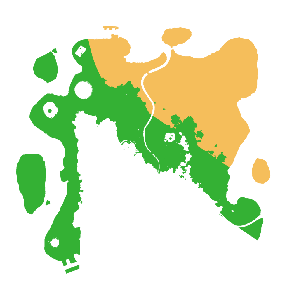 Biome Rust Map: Procedural Map, Size: 3000, Seed: 430025071