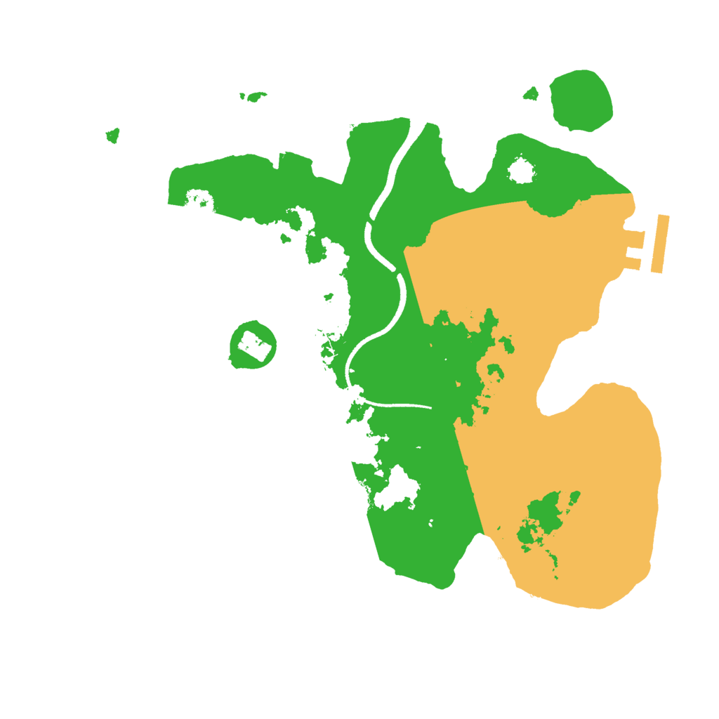 Biome Rust Map: Procedural Map, Size: 2500, Seed: 1642557076