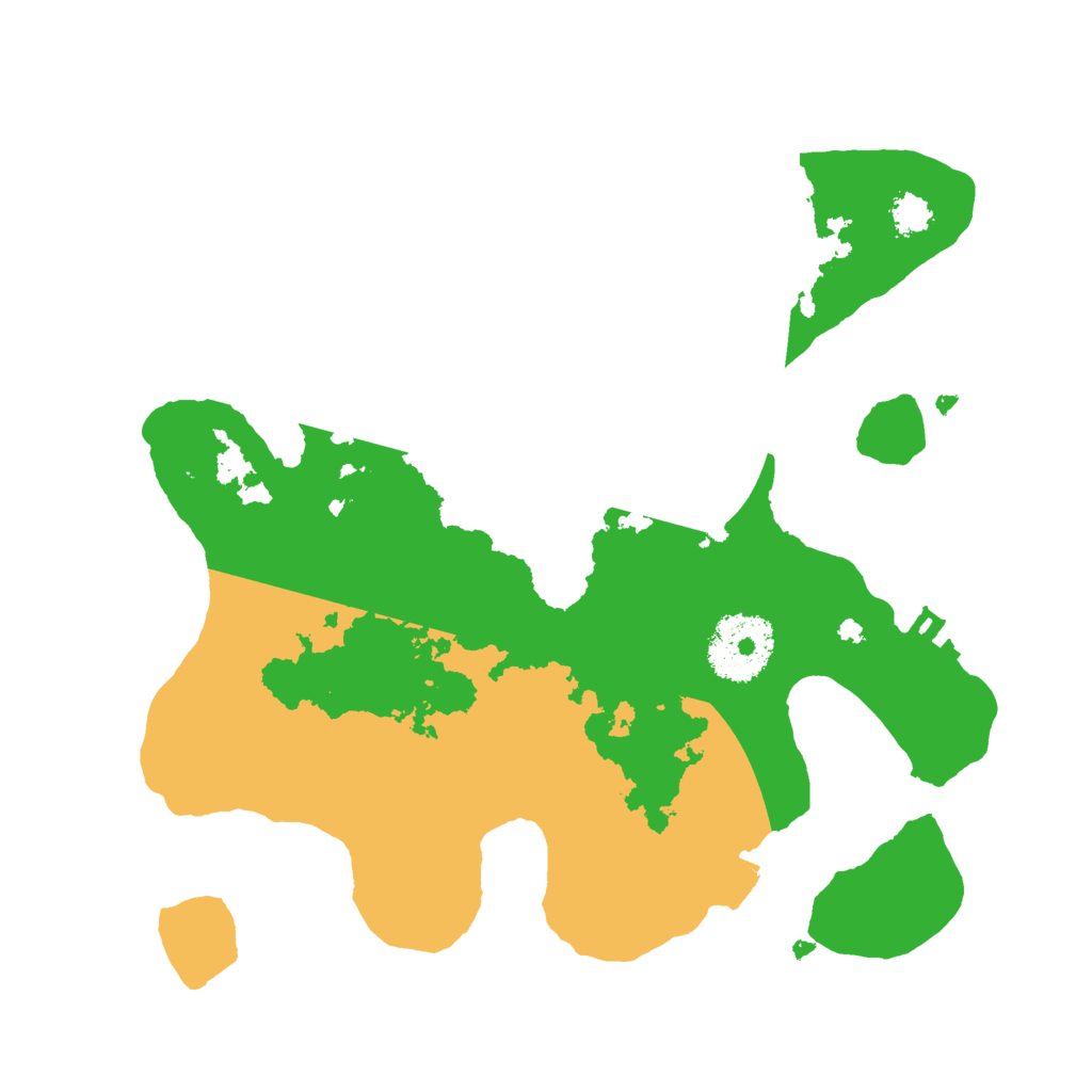 Biome Rust Map: Procedural Map, Size: 2500, Seed: 998856