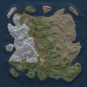 Thumbnail Rust Map: Procedural Map, Size: 4000, Seed: 1427570932, 19 Monuments