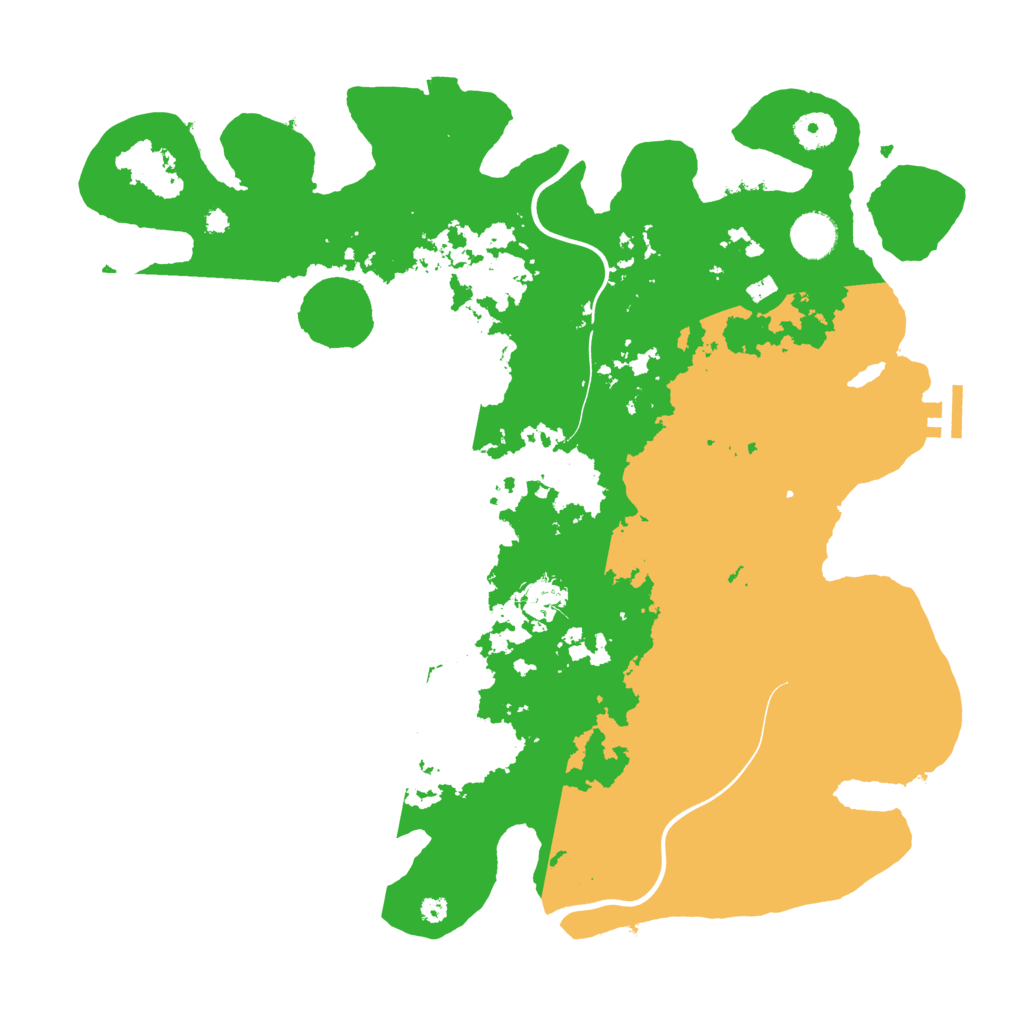 Biome Rust Map: Procedural Map, Size: 3900, Seed: 63336397