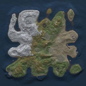 Thumbnail Rust Map: Procedural Map, Size: 3000, Seed: 56346422, 13 Monuments