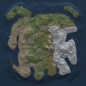 Thumbnail Rust Map: Procedural Map, Size: 3400, Seed: 1417939635, 15 Monuments