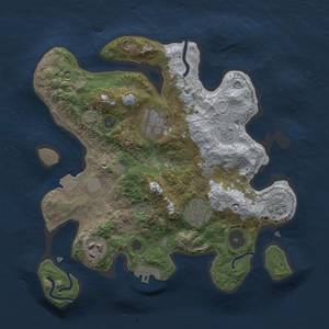 Thumbnail Rust Map: Procedural Map, Size: 2800, Seed: 1188612945, 11 Monuments