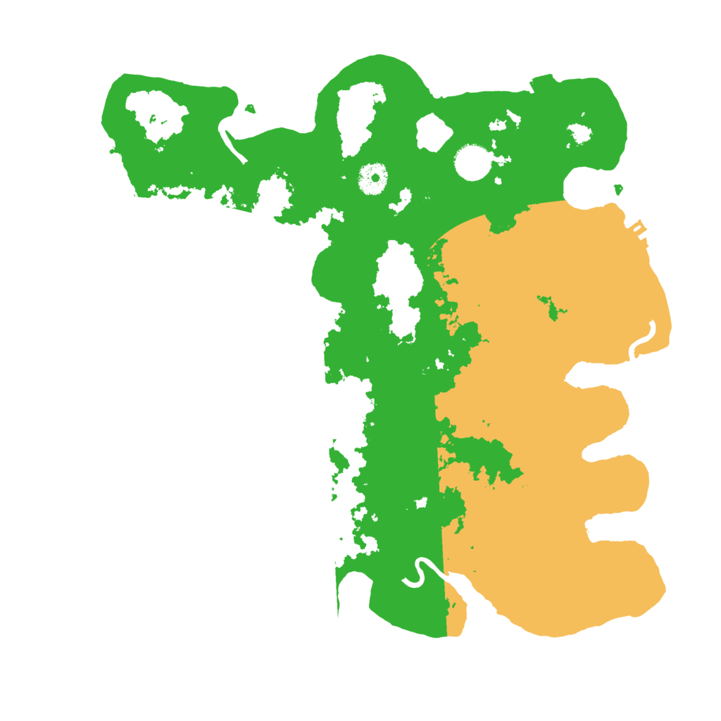 Biome Rust Map: Procedural Map, Size: 3500, Seed: 6666666