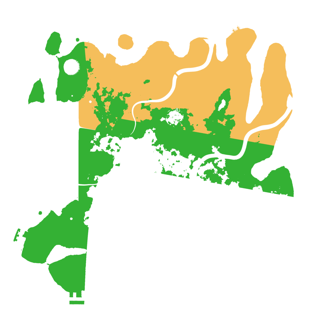 Biome Rust Map: Procedural Map, Size: 3500, Seed: 14408021