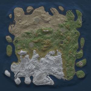 Thumbnail Rust Map: Procedural Map, Size: 4500, Seed: 671242, 19 Monuments