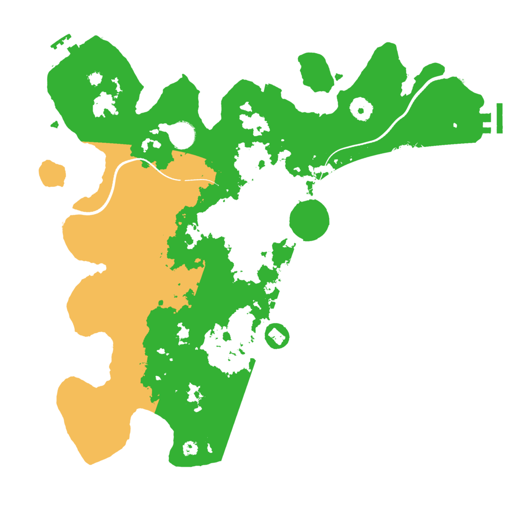 Biome Rust Map: Procedural Map, Size: 3500, Seed: 19965885