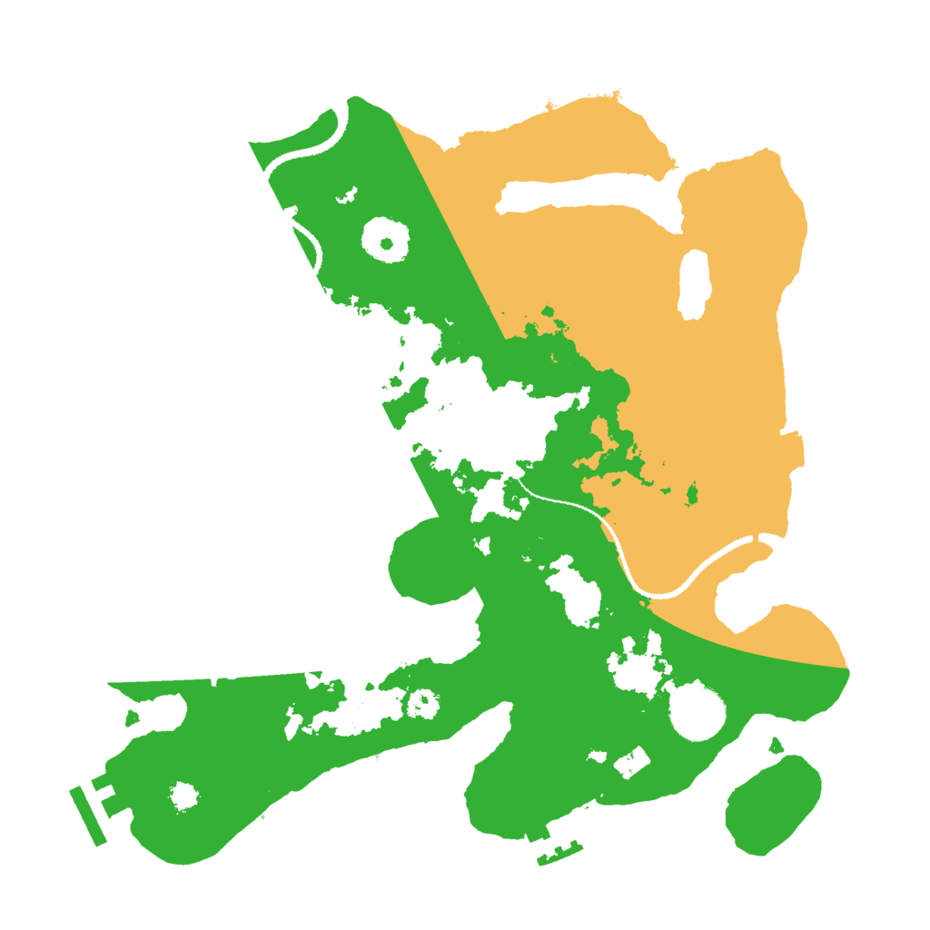 Biome Rust Map: Procedural Map, Size: 3000, Seed: 460345186