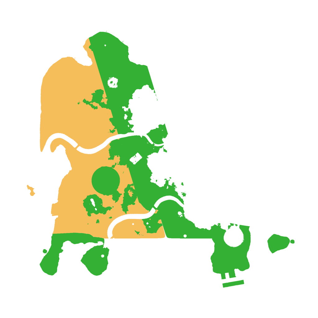 Biome Rust Map: Procedural Map, Size: 3000, Seed: 68475291