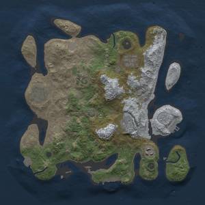 Thumbnail Rust Map: Procedural Map, Size: 3200, Seed: 1573868077, 13 Monuments