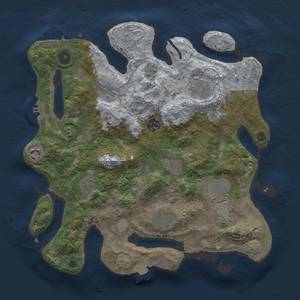 Thumbnail Rust Map: Procedural Map, Size: 3500, Seed: 274591947, 17 Monuments