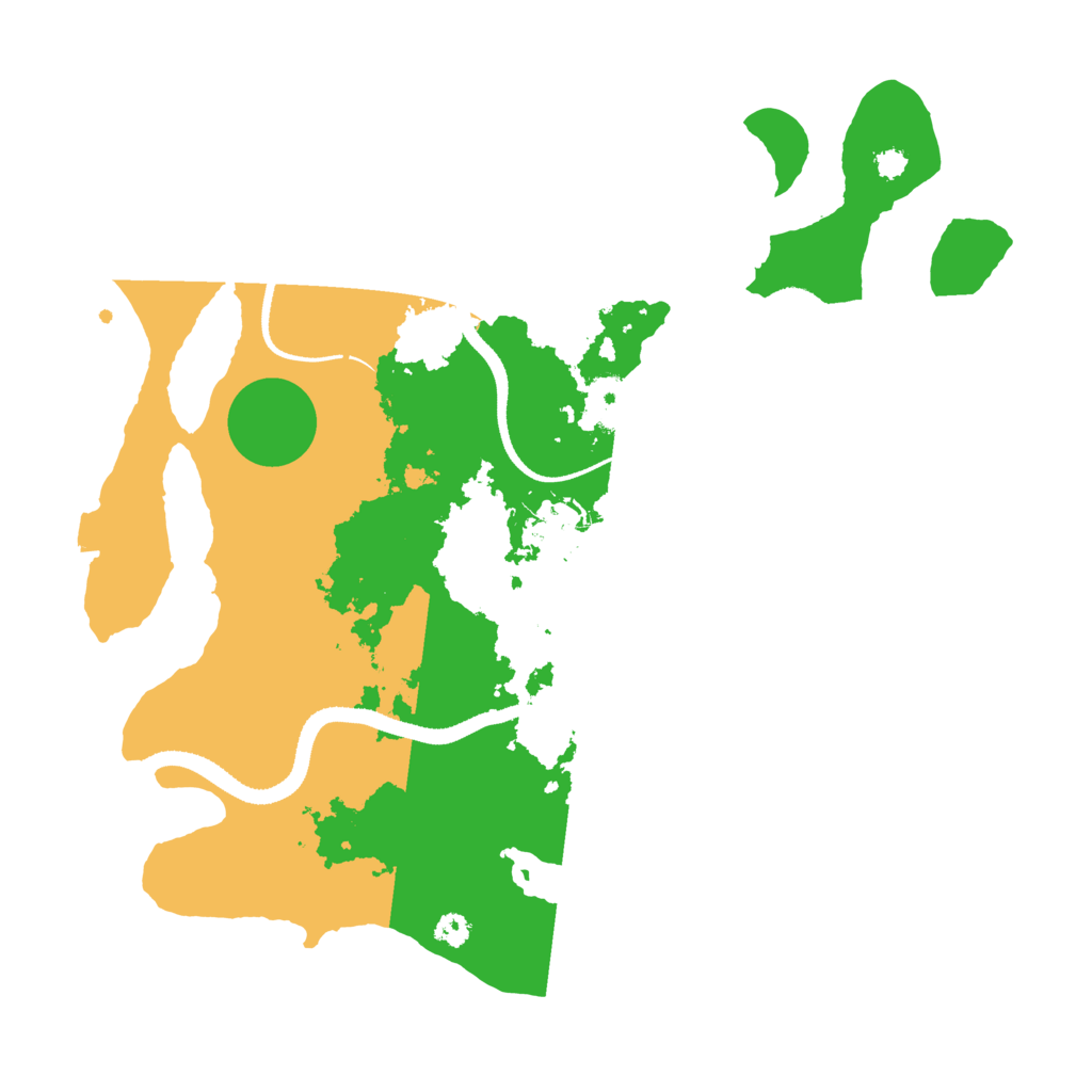 Biome Rust Map: Procedural Map, Size: 3250, Seed: 544136506