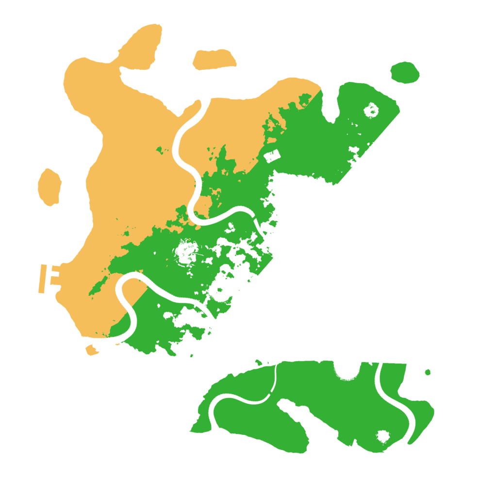 Biome Rust Map: Procedural Map, Size: 3500, Seed: 9685