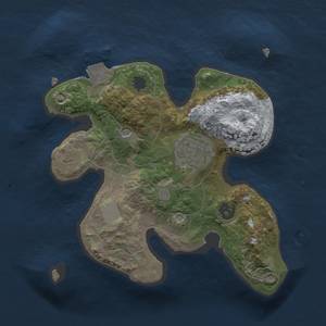Thumbnail Rust Map: Procedural Map, Size: 2000, Seed: 2080078960, 5 Monuments