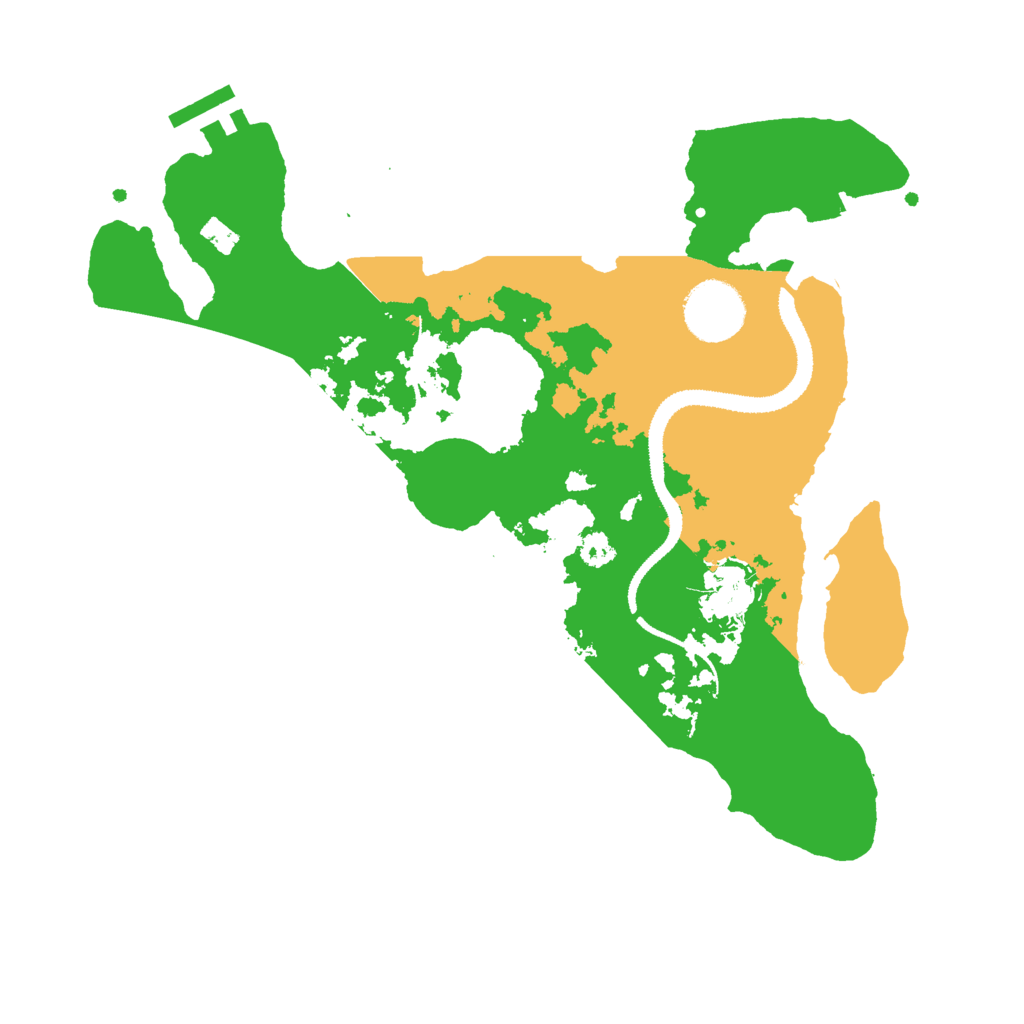 Biome Rust Map: Procedural Map, Size: 3000, Seed: 2063661454