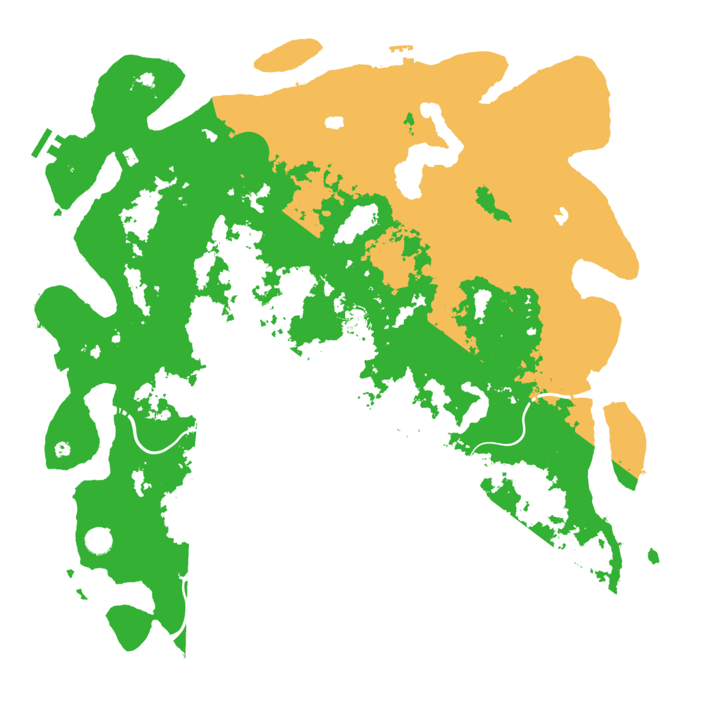 Biome Rust Map: Procedural Map, Size: 4500, Seed: 609476198